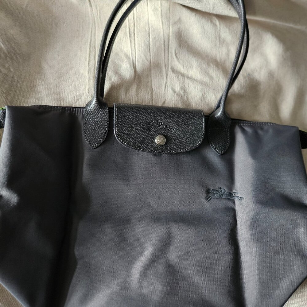 Longchamp Le Pliage Green Shoulder Bag in Graphite
